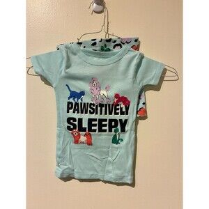 NWOT Member's Mark Blue "Pawsitively Sleepy" Pajamas - 3T